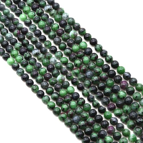 Gemstone Jewelry Karoliukai, Ruby zoisite, Turas, Pasidaryk pats & skirtingo dydžio pasirinkimo, Parduota už Apytiksliai 38 cm Strand