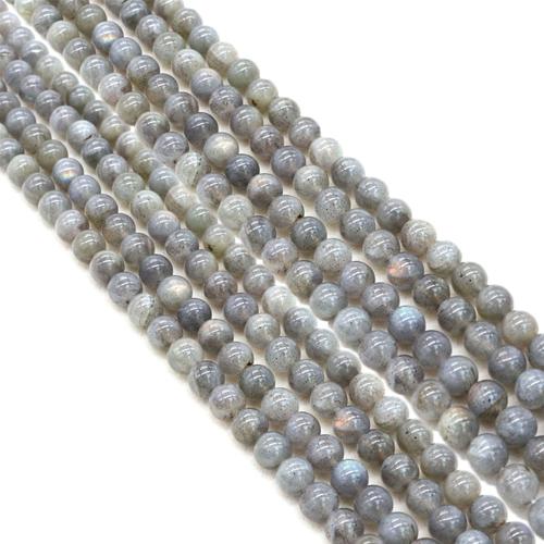 Natural Labradorite Beads Round DIY Sold Per Approx 38 cm Strand