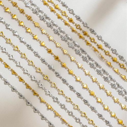 Rozsdamentes acélból készült ékszerek Chain, 304 rozsdamentes acél, galvanizált, DIY & különböző stílusokat a választás, Által értékesített m