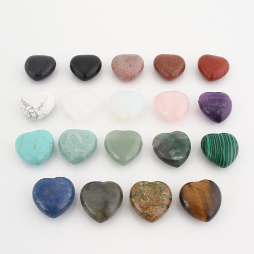 Gemstone Jewelry Beads Heart DIY Sold By PC
