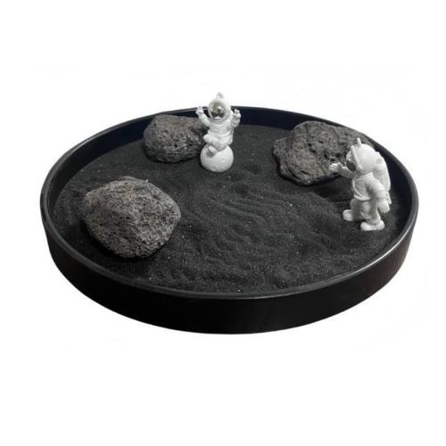 Resin Zen Sandkasse Ornament, Astronaut, du kan DIY, 210x20mm, Solgt af PC
