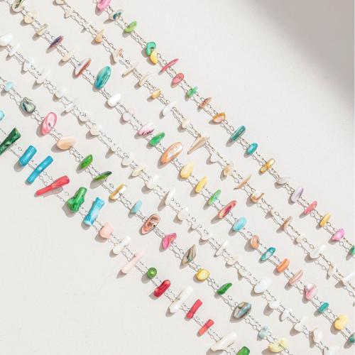 Decorative Beaded Chain 304 Stainless Steel with Gemstone plated DIY Sold By m