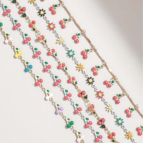 Decorative Beaded Chain 304 Stainless Steel plated DIY & enamel Sold By m