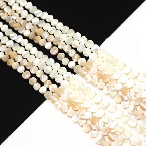 Natural Sea Shell Beads, conchiglia, Cerchio piatto, DIY & formato differente per scelta, nessuno, Venduto per Appross. 38 cm filo