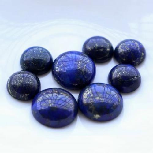 Lazurit lapos vissza cabochon, Kupola, DIY & különböző méretű a választás, Által értékesített PC