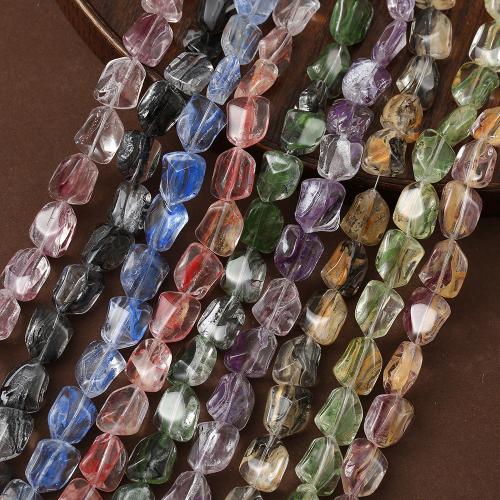 Crystal Pärlor, Kristall, Geometriskt mönster, polerad, DIY, fler färger för val, 12x16mm, Ca 25PC/Strand, Säljs av Strand