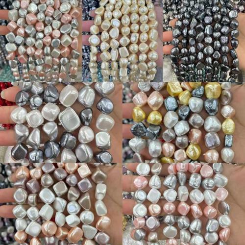 Shell Polvos Abalorio, Bricolaje, más colores para la opción, beads size 10-15mm, Vendido para aproximado 38 cm Sarta