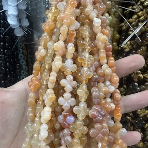 Gemstone Jewelry Karoliukai, Brangakmenis, Gėlė, Pasidaryk pats, daugiau spalvų pasirinkimas, 13.40x5.70mm, Parduota už Apytiksliai 20 cm Strand