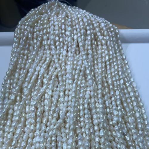 Barock kultivierten Süßwassersee Perlen, Natürliche kultivierte Süßwasserperlen, DIY, beads size 4-5mm, verkauft von Strang