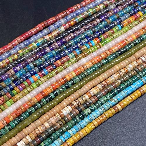 宝石ジュエリービーズ, ジェムストーン, 洗練されました。, DIY & 選択のための異なった材料, 2x4mm, で販売される 約 38 センチ ストランド