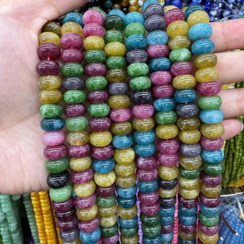Calcedônia roxa, calcedôniavariedade de sílica, ábaco, DIY, Mais cores pare escolha, 6x10mm, vendido para Aprox 38 cm Strand