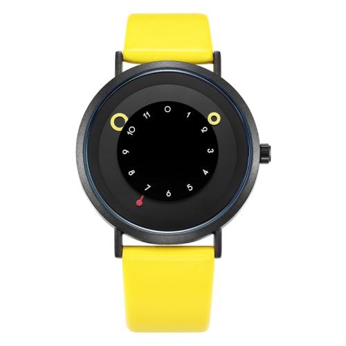 Zinc Alloy Watch Bracelet, med PU & Glas & Stainless Steel, Runde, Livsbestandig & for kvinde, flere farver til valg, Solgt af PC