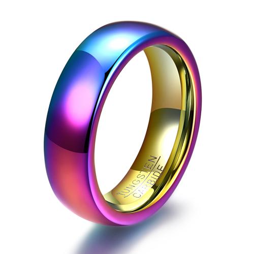 tungstain Cruach Ring Finger, plátáilte, unisex & méid éagsúla do rogha & stíleanna éagsúla do rogha, il-daite, Poll:Thart 2mm, Méid:6-12, Díolta De réir PC