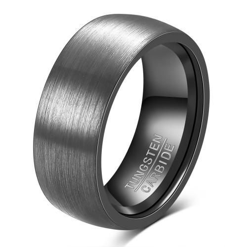tungstain Cruach Ring Finger, plátáilte, unisex & méid éagsúla do rogha, dathanna níos mó le haghaidh rogha, Poll:Thart 2mm, Méid:6-12, Díolta De réir PC