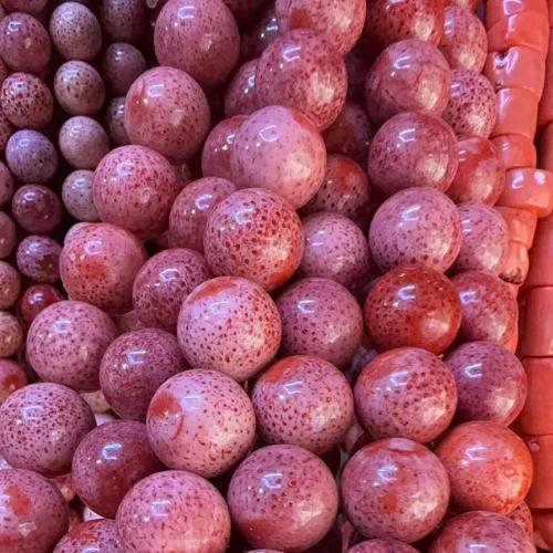 Sea Bamboo Coral Beads Dyed Bamboo Coral Round DIY Sold Per Approx 38 cm Strand