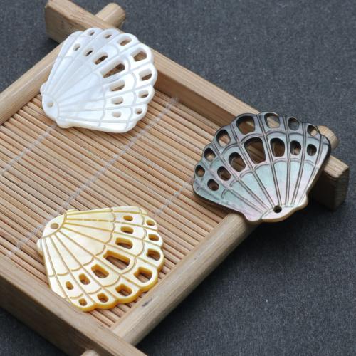 Shell Riipukset, Kuori, Kuori, Carved, tee-se-itse & ontto, enemmän värejä valinta, 30x27.80x3mm, Myymät PC