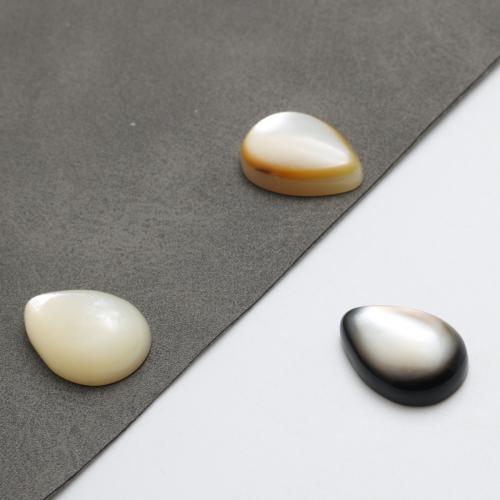 Shell Cabochoner, Teardrop, poleret, du kan DIY, flere farver til valg, 13x18x5.60mm, Solgt af PC