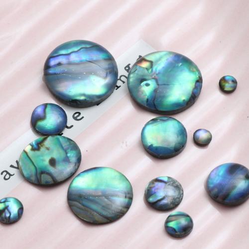 Shell Cabochons, Abalone Schelp, met Hars, Rond plat, epoxy sticker, DIY & verschillende grootte voor keus, 10pC's/Bag, Verkocht door Bag