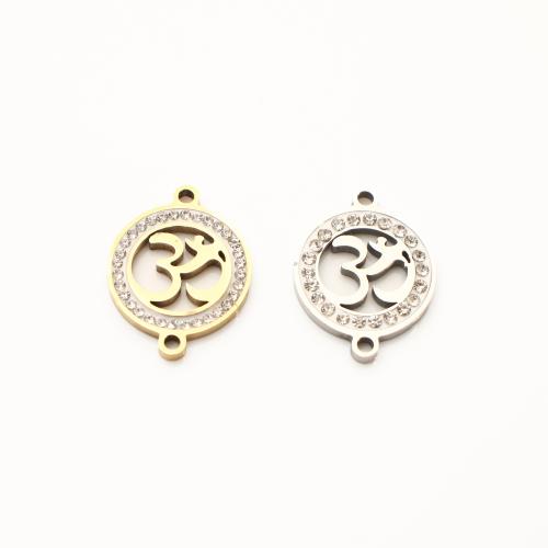 Nerezová ocel Connector, 304 Stainless Steel, DIY & s drahokamu & dutý, více barev na výběr, 20x15x2mm, 20PC/Lot, Prodáno By Lot