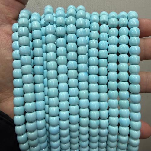 Turkos pärlor, Natural Turquoise, Apple, polerad, DIY, fler färger för val, 7x8mm, Ca 50PC/Strand, Säljs av Strand