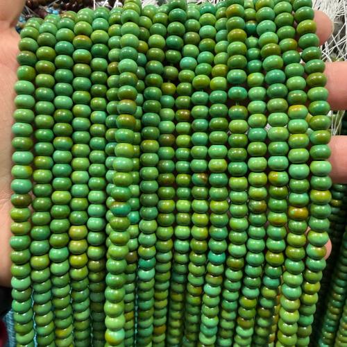 Turkos pärlor, Natural Turquoise, Abacus, polerad, DIY & olika storlek för val, Såld Per Ca 38 cm Strand