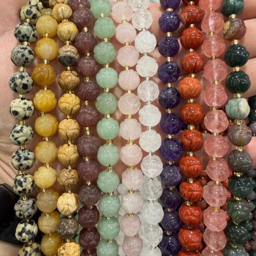 Edelsteen Sieraden Kralen, Lotus, gepolijst, DIY & verschillende materialen voor de keuze, 10mm, Ca 33pC's/Strand, Verkocht door Strand