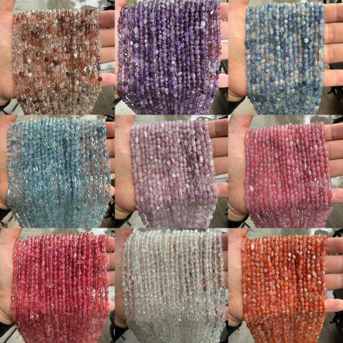 Edelsteen Sieraden Kralen, Nuggets, gepolijst, DIY & verschillende materialen voor de keuze, 3x5mm, Per verkocht Ca 37 cm Strand