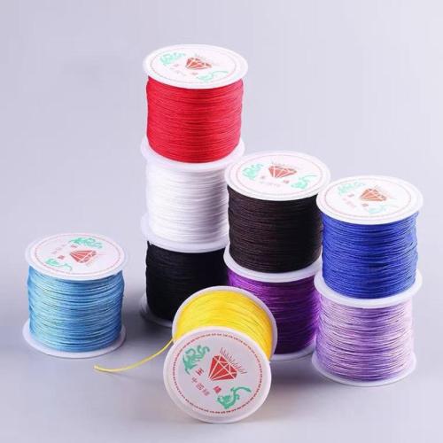 Cuerda de Nylon, cordón de nylon, con carrete de plástico, color mixto, 0.80mm, longitud 500 m, 10PCs/Grupo, 50m/UD, Vendido por Grupo
