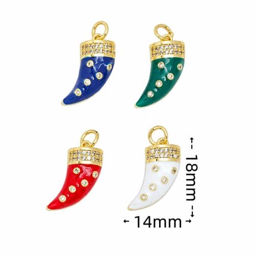Brass Jewelry Pendants Pepper gold color plated DIY & enamel Sold By PC