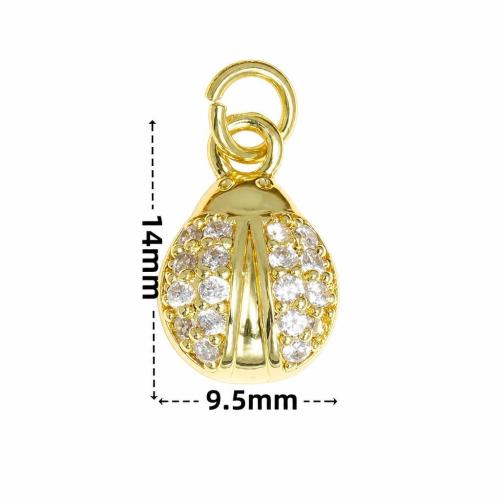 Messing hangers, Insect, gold plated, DIY & verschillende stijlen voor de keuze & micro pave zirconia & glazuur, Verkocht door PC