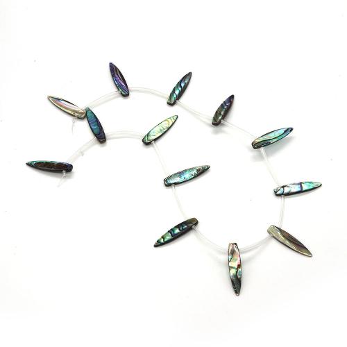 Abalone Shell Beads Leaf DIY Approx Sold By Strand