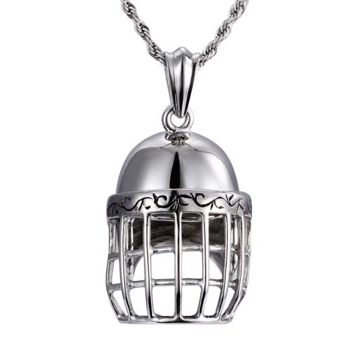 Titanium Steel Pendants Helmet DIY original color Sold By PC