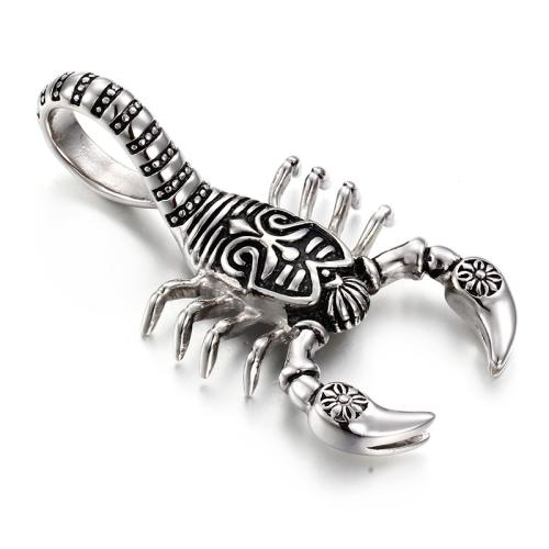 Titanium Steel Pendants Scorpion DIY original color Sold By PC