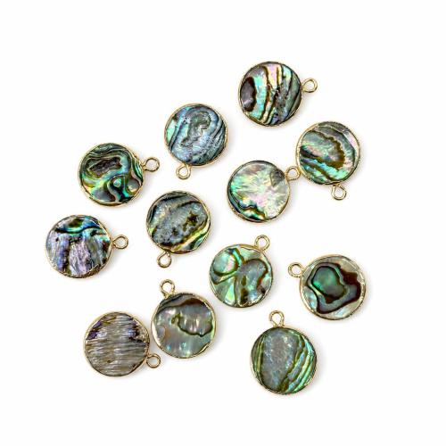 Természetes Abalone Shell Medálok, -val Cink ötvözet, galvanizált, DIY & különböző stílusokat a választás, Által értékesített PC