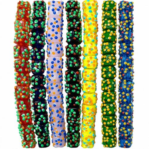 Bumpy Lamppuhelmet, Lamppuhelmi, Neliö, tee-se-itse & emali, enemmän värejä valinta, 10mm, 25PC/laukku, Myymät laukku