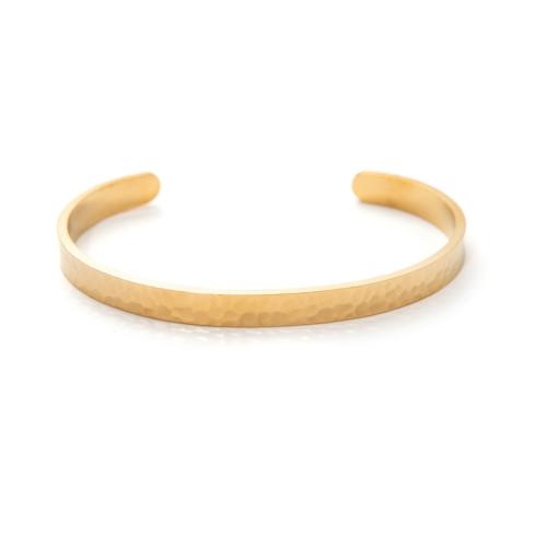 304 από ανοξείδωτο χάλυβα Σφαλιάρα Bangle, επιχρυσωμένο, για άνδρες και γυναίκες & σφυρήλατος, περισσότερα χρώματα για την επιλογή, Εσωτερική διάμετρος:Περίπου 70mm, Sold Με PC