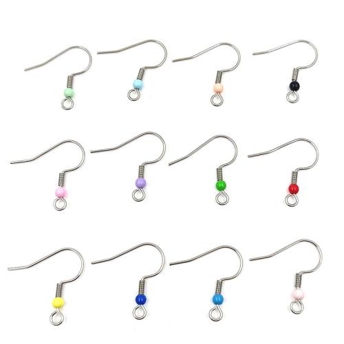 Stainless Steel Hook slangetje, 316L roestvrij staal, DIY, gemengde kleuren, 19mm, 500pC's/Bag, Verkocht door Bag