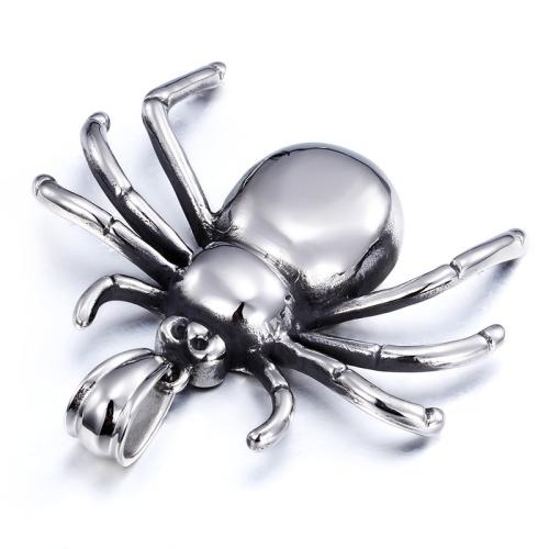 Titanium Privjesci, Titanium Čelik, Pauk, možete DIY, izvorna boja, 70x50mm, Prodano By PC
