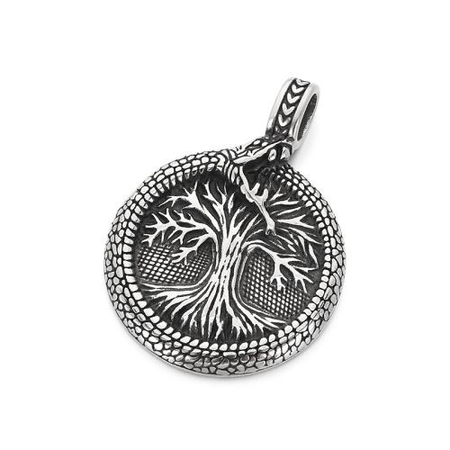 Titanium Privjesci, Titanium Čelik, Tree of Life, Berba & možete DIY & različitih stilova za izbor, izvorna boja, Prodano By PC