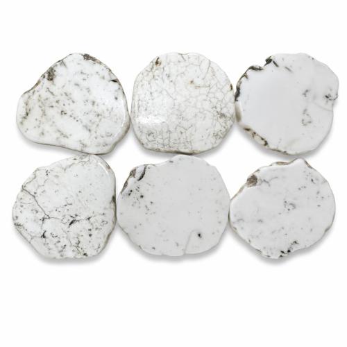 Gemstone Cabochons, magnesiet, DIY, length 45-55mm, width 45-55mm, thickness 5-7mm, Verkocht door PC