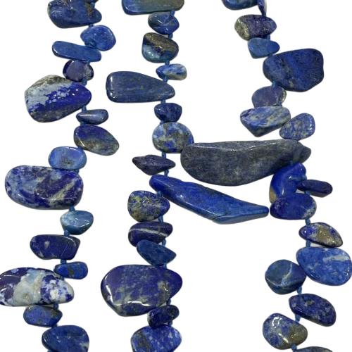 Κυανός Χάντρες, Nuggets, γυαλισμένο, DIY, beads size 9-25x10-42MM, Sold Per Περίπου 35-38 cm Strand