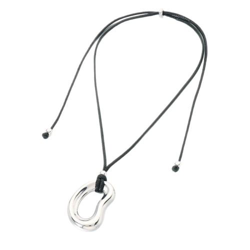 304 Stainless Steel Necklace with Wax Cord plated for man & hollow Length Approx 70 cm Sold By PC