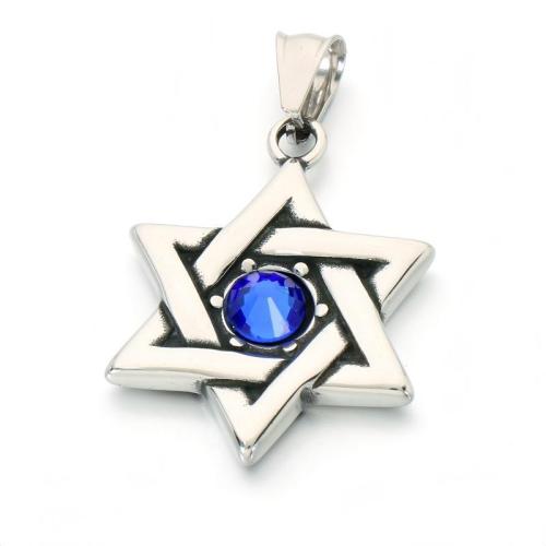 Stainless Steel Pendants 304 Stainless Steel vintage & DIY & with rhinestone original color Sold By PC