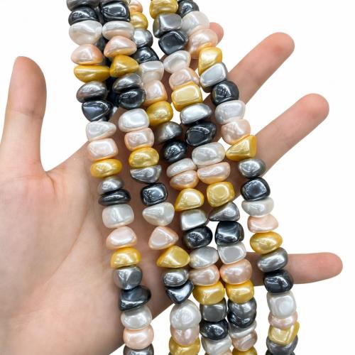 Contas de conchas do Mar do Sul, Shell Pearl, Irregular, polido, DIY, Mais cores pare escolha, beads size 8-15mm, vendido para Aprox 38 cm Strand
