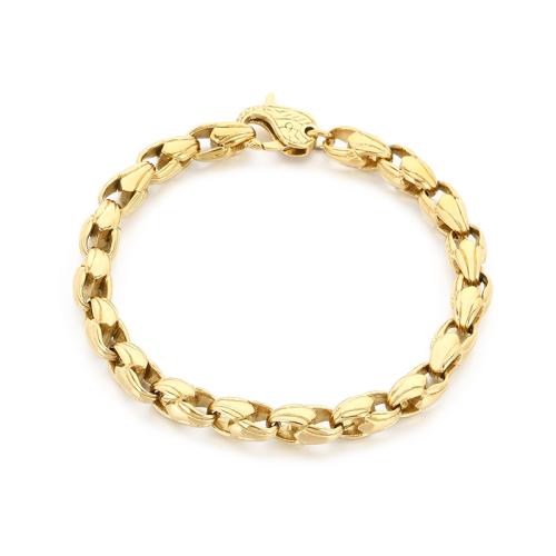 Titanium Steel Bracelet Vacuum Ion Plating fashion jewelry & for man Length Approx 21 cm Sold By PC