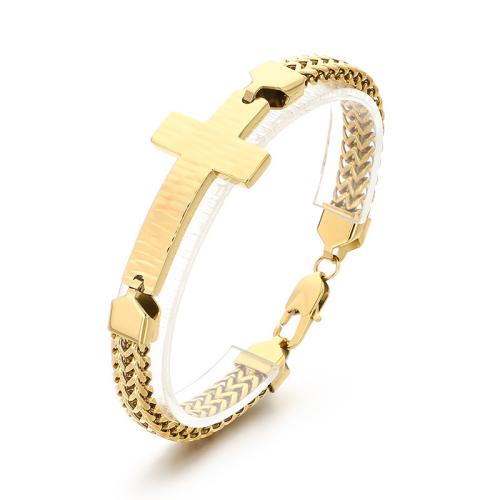 Stainless Steel smycken Armband, 304 rostfritt stål, plated, mode smycken & för människan, fler färger för val, 220x8mm, Säljs av PC