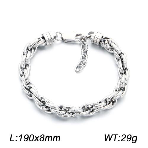 Titanium Steel Bracelet Vacuum Ion Plating fashion jewelry & for man Sold By PC