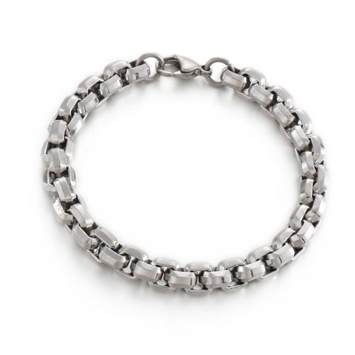 Partículas de acero Pulsera y collar, Joyería & diverso tamaño para la opción & para hombre, color original, Vendido por UD