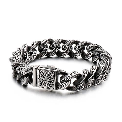 Titanium Steel Karkötő, galvanizált, Vintage & különböző stílusokat a választás & az ember, Által értékesített PC