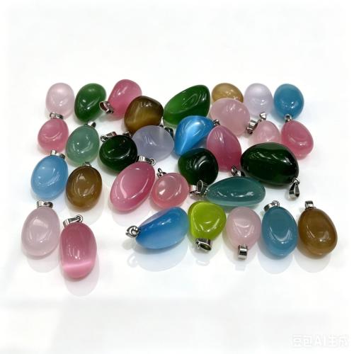Grânulos jóias de olho de gato, Pedra olho de gato, DIY, Mais cores pare escolha, pendant size 10-30mm, vendido por PC